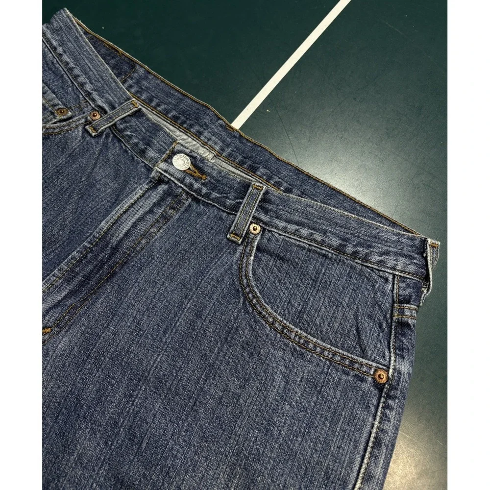 Vintage Levi's 550 Relaxed Fit Jean Shorts Men's 34 Dark Wash‎ Denim 10